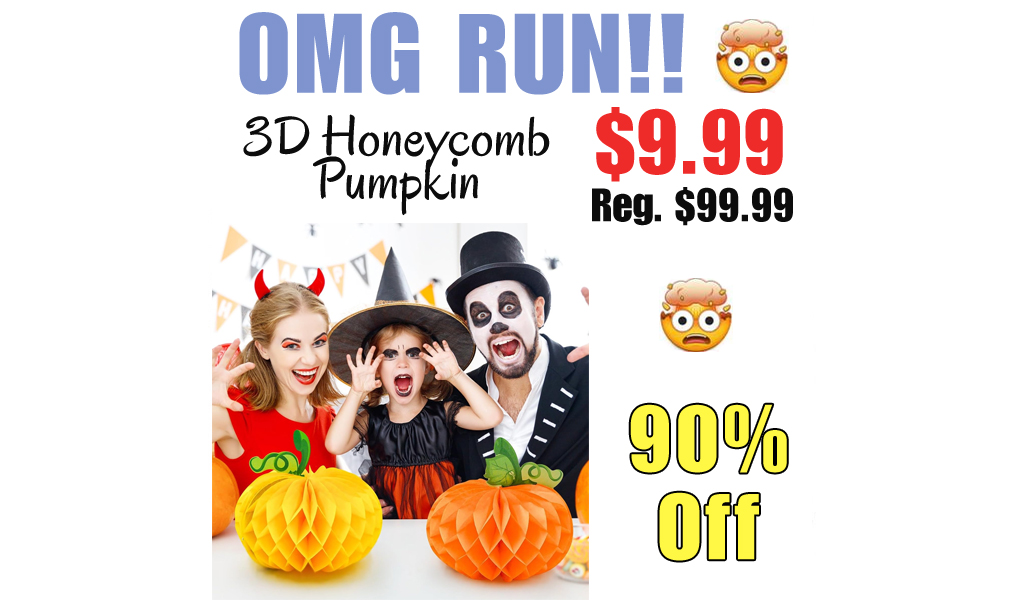 3D Honeycomb Pumpkin Only $9.99 Shipped on Amazon (Regularly $99.99)