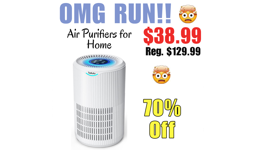 Air Purifiers for Home Only $38.99 Shipped on Amazon (Regularly $129.99)