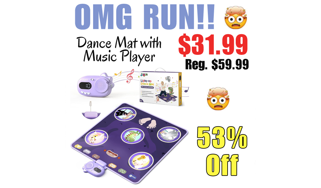Dance Mat with Music Player Only $31.99 Shipped on Amazon (Regularly $59.99)