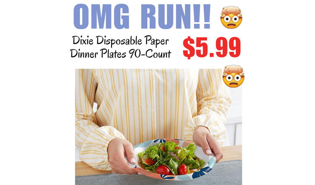 Dixie Disposable Paper Dinner Plates 90-Count Just $5.99 Shipped on Amazon
