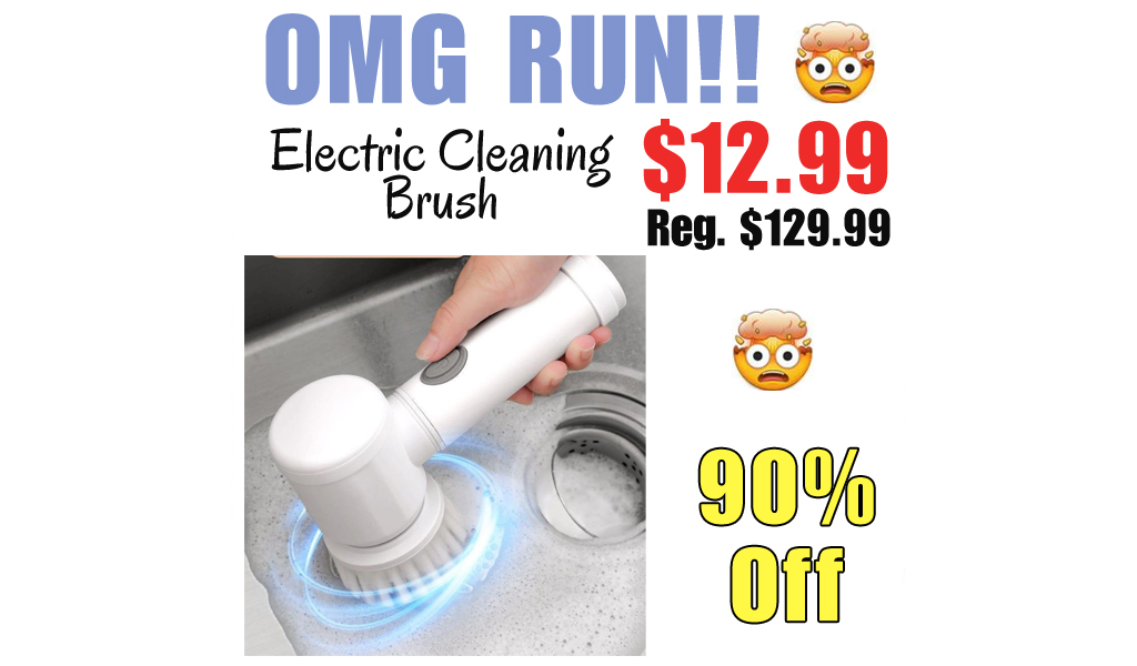 Electric Cleaning Brush Only $12.99 Shipped on Amazon (Regularly $129.99)
