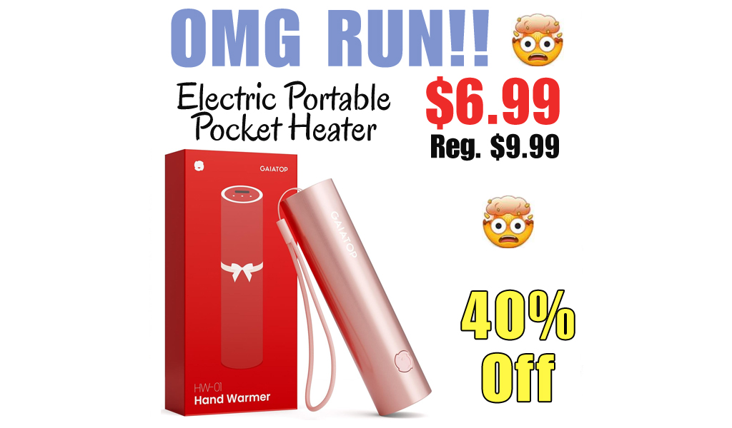 Electric Portable Pocket Heater Only $6.99 Shipped on Amazon (Regularly $9.99)