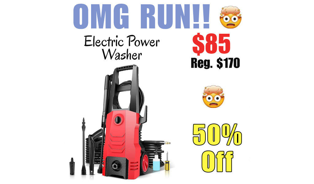 Electric Power Washer Only $85 Shipped on Amazon (Regularly $170)