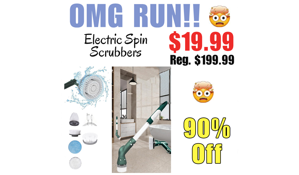 Electric Spin Scrubbers Only $19.99 Shipped on Amazon (Regularly $199.99)