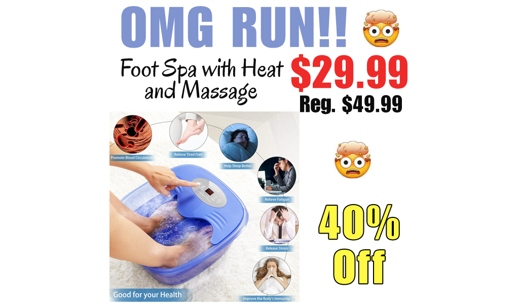 Foot Spa with Heat and Massage Only $29.99 Shipped on Amazon (Regularly $49.99)