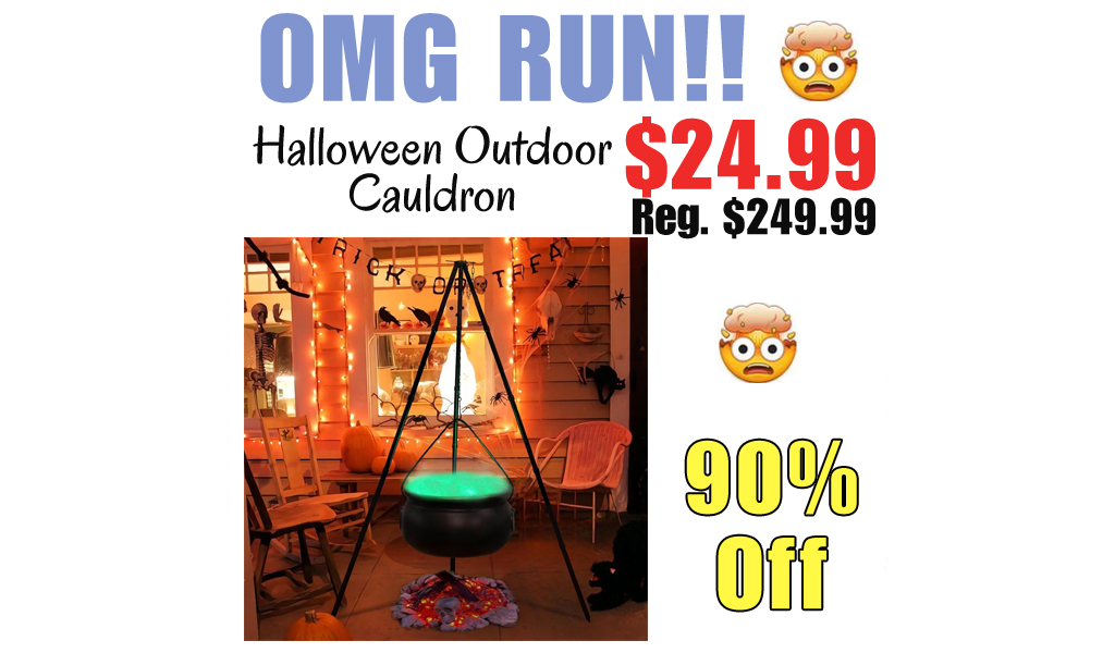 Halloween Outdoor Cauldron Decorations Only $24.99 Shipped on Amazon (Regularly $249.99)