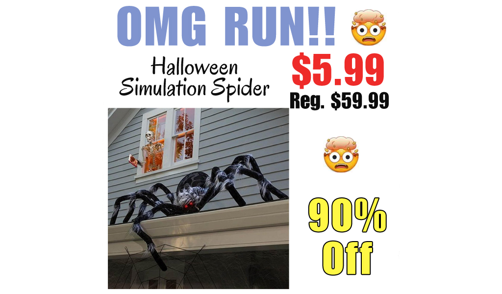 Halloween Simulation Spider Only $5.99 Shipped on Amazon (Regularly $59.99)