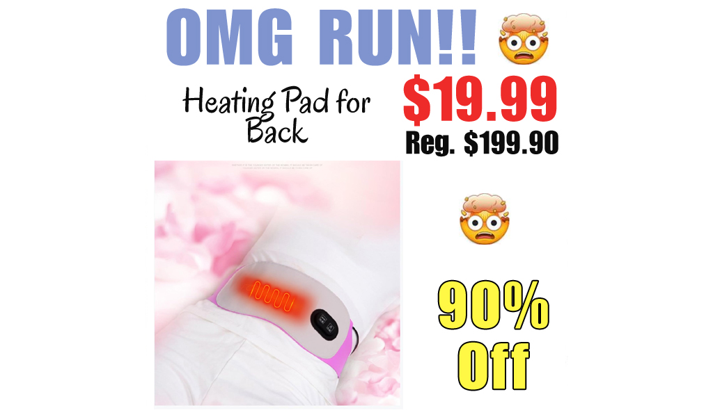 Heating Pad for Back Only $19.99 Shipped on Amazon (Regularly $199.90)