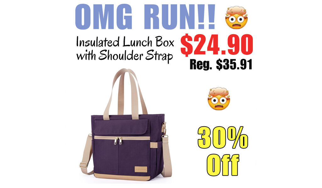 Insulated Lunch Box with Shoulder Strap Only $24.90 Shipped on Amazon (Regularly $35.91)