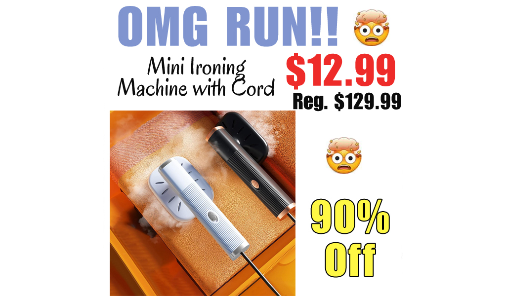 Mini Ironing Machine with Cord Only $12.99 Shipped on Amazon (Regularly $129.99)