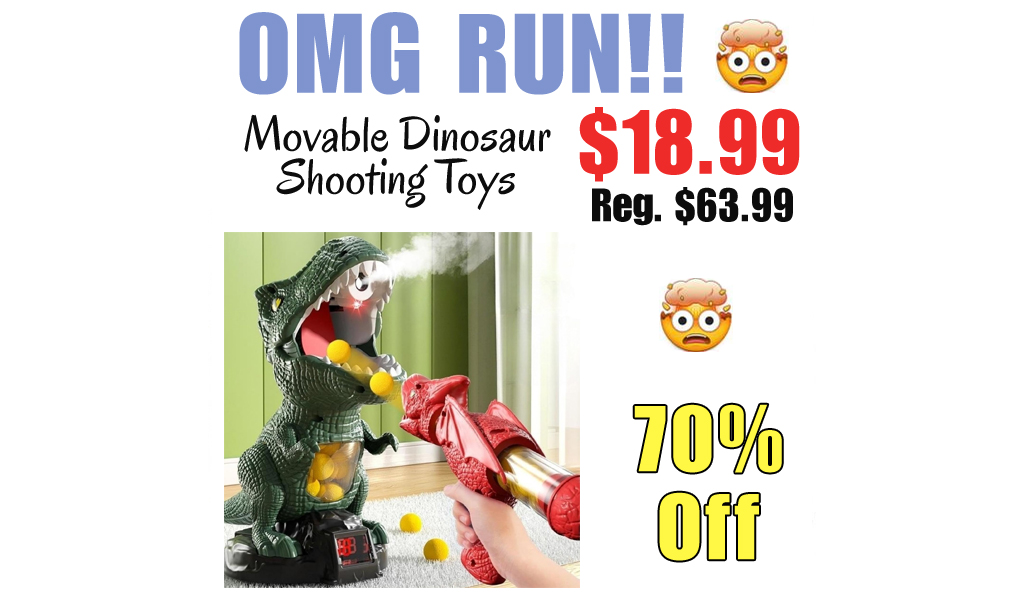 Movable Dinosaur Shooting Toys Only $18.99 Shipped on Amazon (Regularly $63.99)