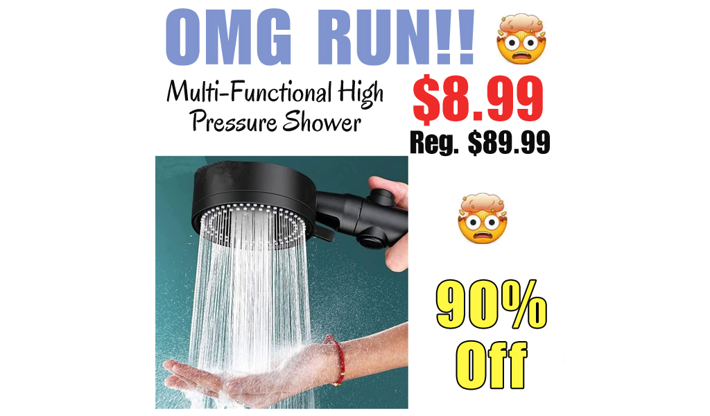 Multi-Functional High Pressure Shower Only $8.99 Shipped on Amazon (Regularly $89.99)