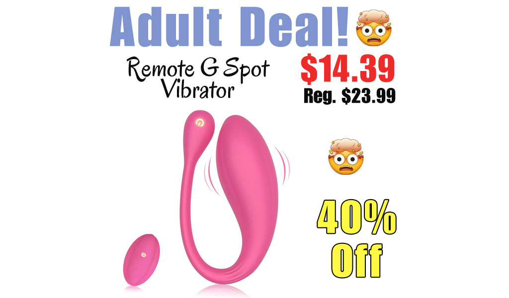 Remote G Spot Vibrator Only $14.39 Shipped on Amazon (Regularly $23.99)