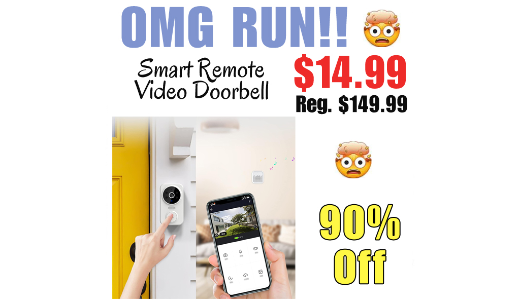 Smart Remote Video Doorbell Only $14.99 Shipped on Amazon (Regularly $149.99)