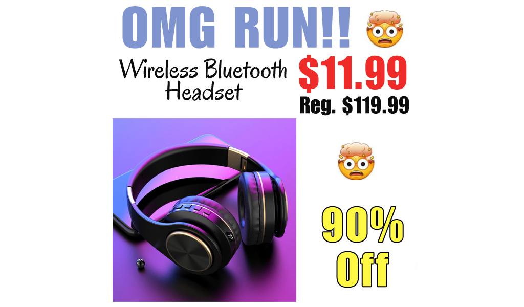 Wireless Bluetooth Headset Only $11.99 Shipped on Amazon (Regularly $119.99)