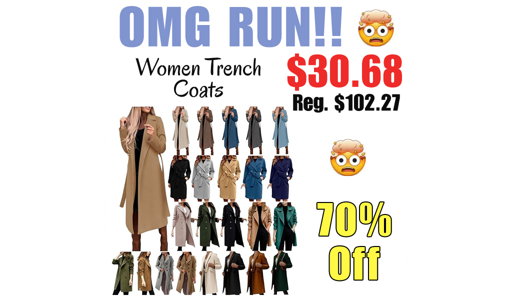 Women Trench Coats Only $30.68 Shipped on Amazon (Regularly $102.27)