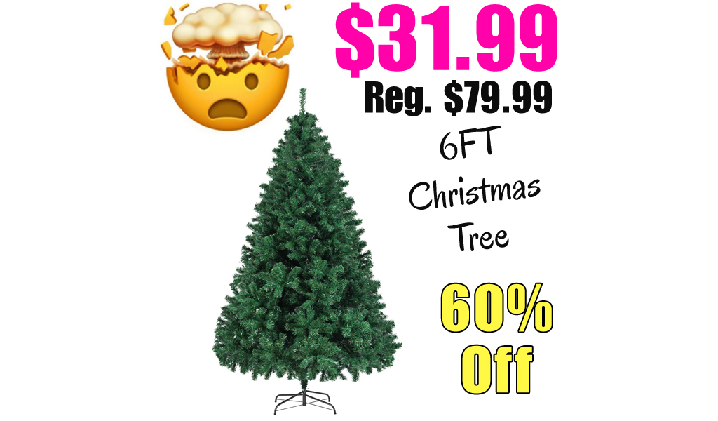 6FT Christmas Tree Only $31.99 Shipped on Amazon (Regularly $79.99)