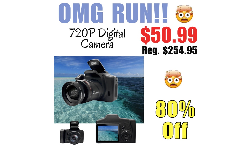 720P Digital Camera Only $50.99 Shipped on Amazon (Regularly $254.95)