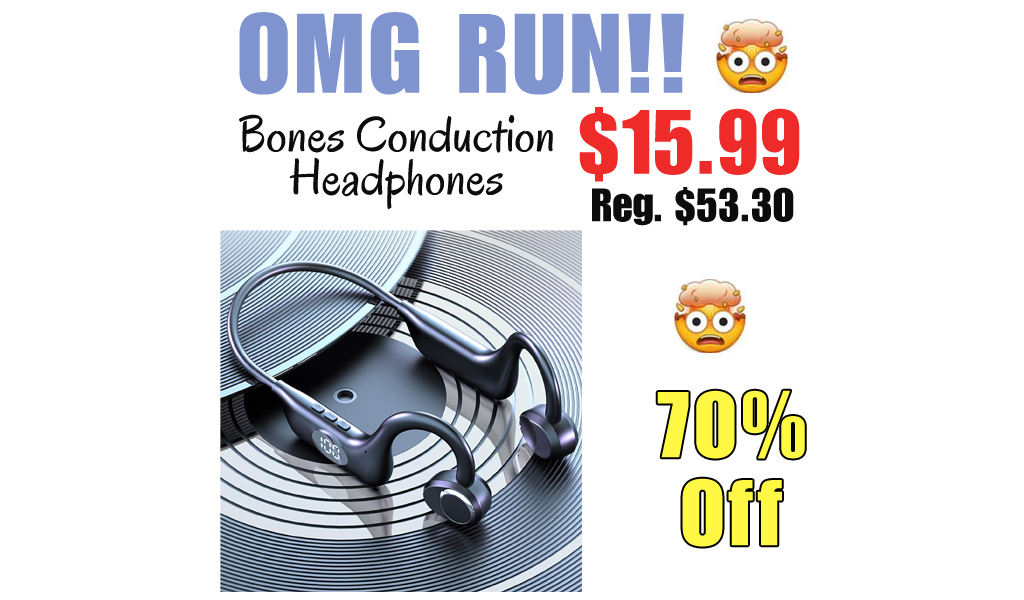 Bones Conduction Headphones Only $15.99 Shipped on Amazon (Regularly $53.30)