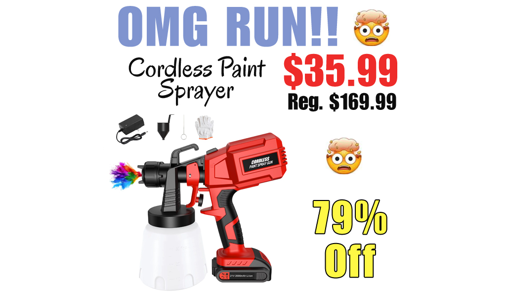 Cordless Paint Sprayer Only $35.99 Shipped on Walmart.com (Regularly $169.99)