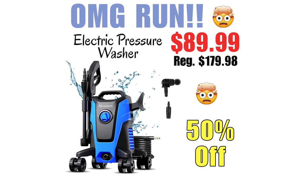 Electric Pressure Washer Only $89.99 Shipped on Amazon (Regularly $179.98)