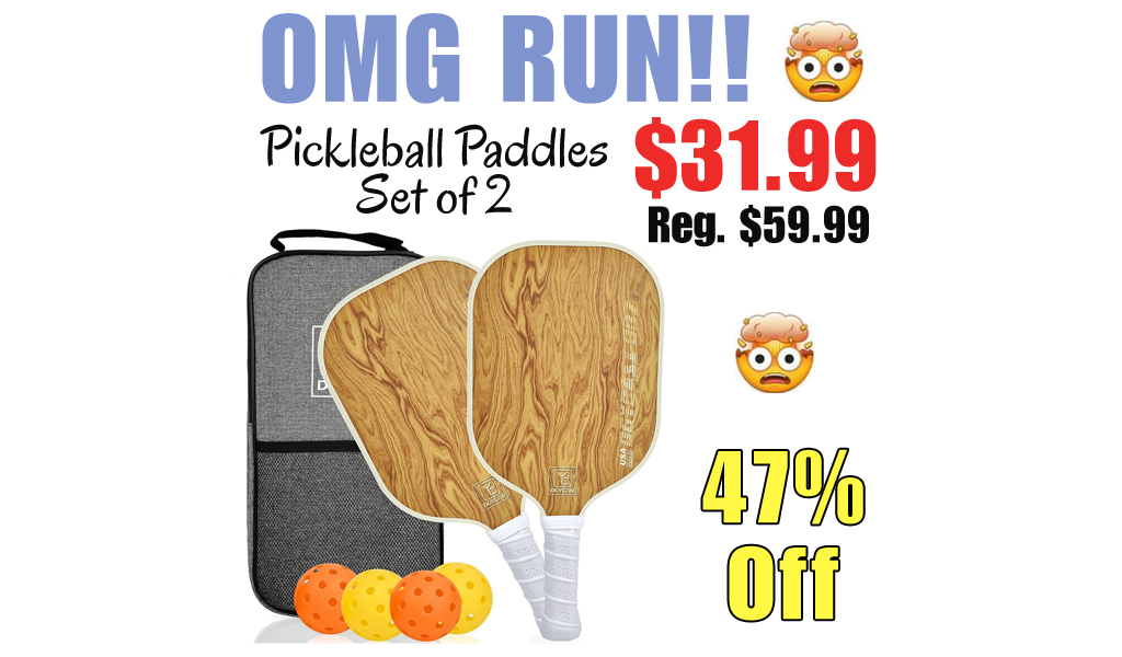 Pickleball Paddles Set of 2 Only $31.99 Shipped on Amazon (Regularly $59.99)