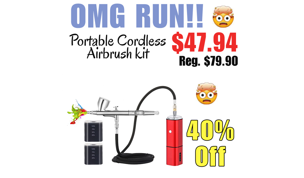 Portable Cordless Airbrush kit Only $47.94 Shipped on Amazon (Regularly $79.90)