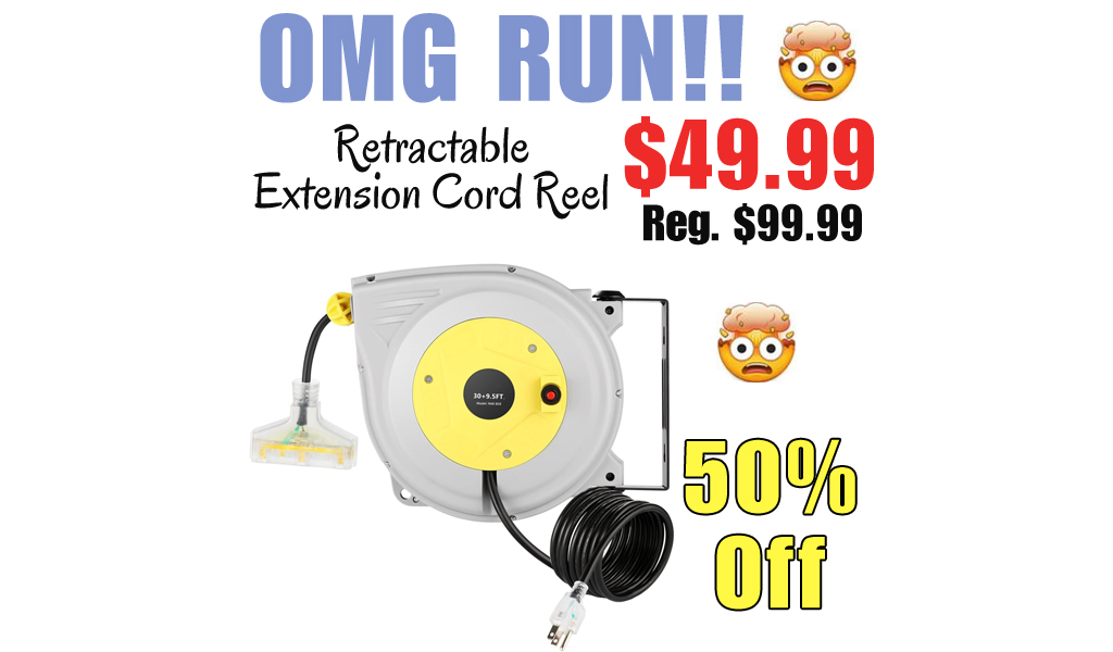 Retractable Extension Cord Reel Only $49.99 Shipped on Amazon (Regularly $99.99)