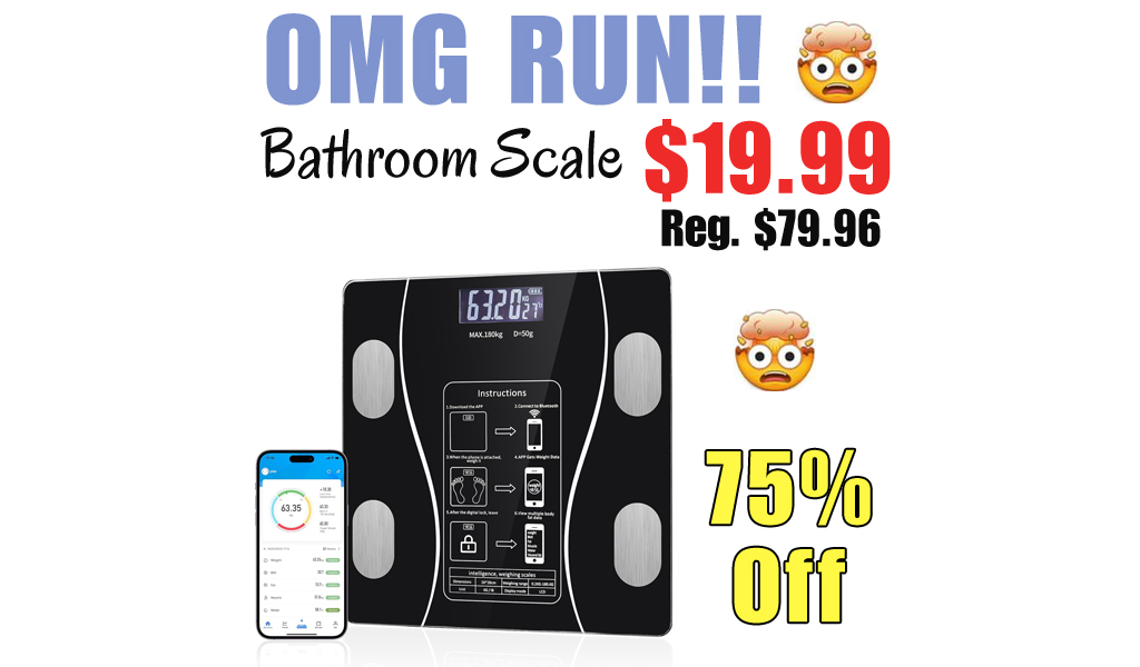 Bathroom Scale Only $19.99 Shipped on Amazon (Regularly $79.96)