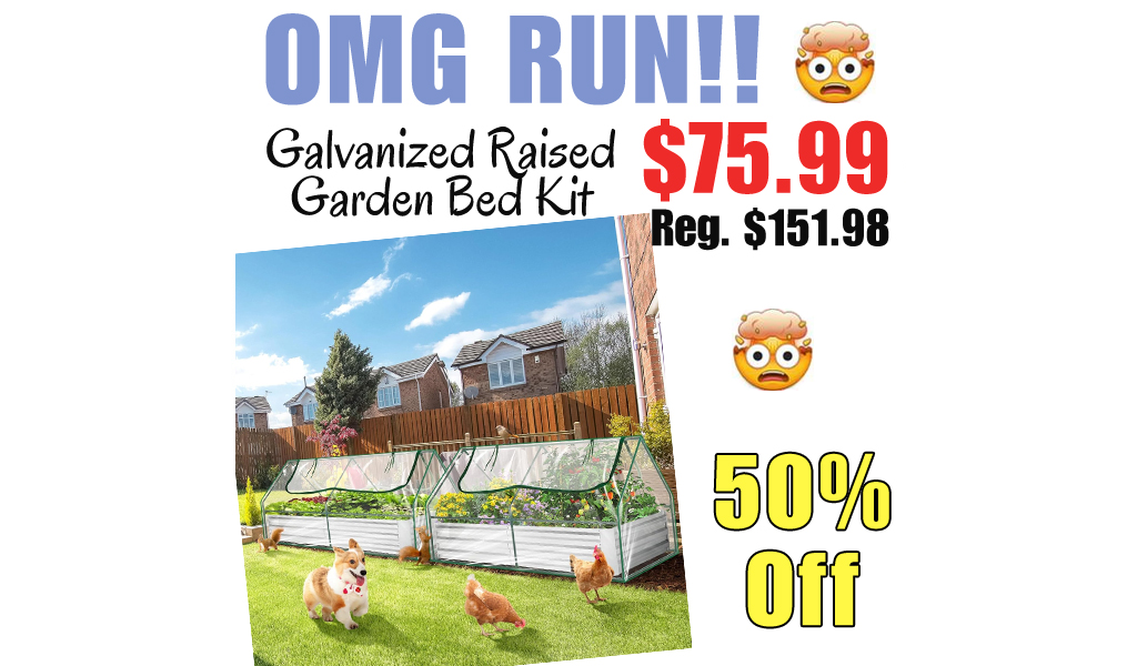 Galvanized Raised Garden Bed Kit Only $75.99 Shipped on Amazon (Regularly $151.98)