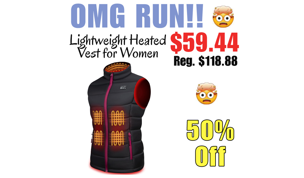 Lightweight Heated Vest for Women Only $59.44 Shipped on Amazon (Regularly $118.88)
