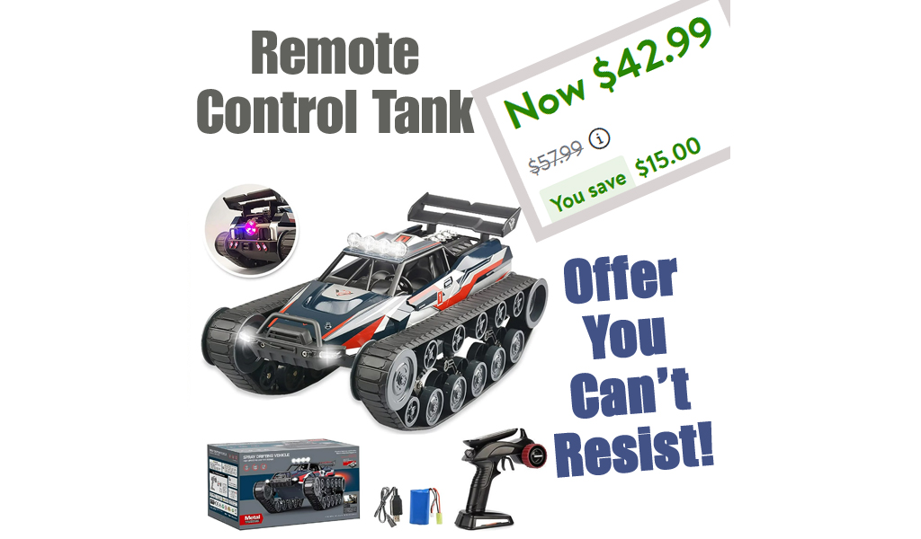 Remote Control Tank Only $42.99 Shipped on Walmart (Regularly $57.99)