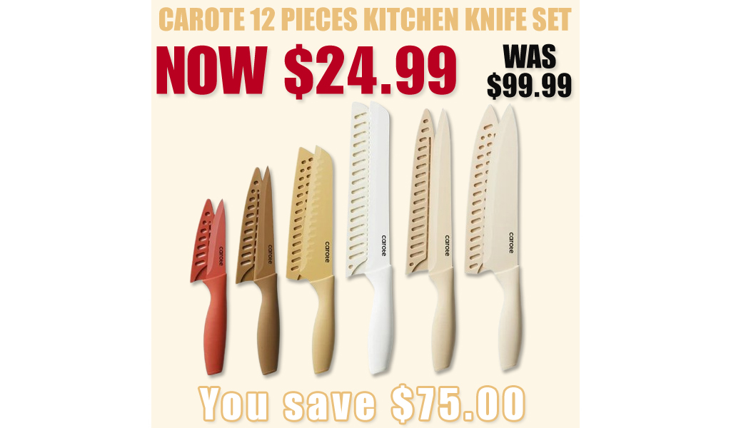 12 Pieces Kitchen Knife Set Only $24.99 Shipped on Walmart.com (Reg. $99.99)