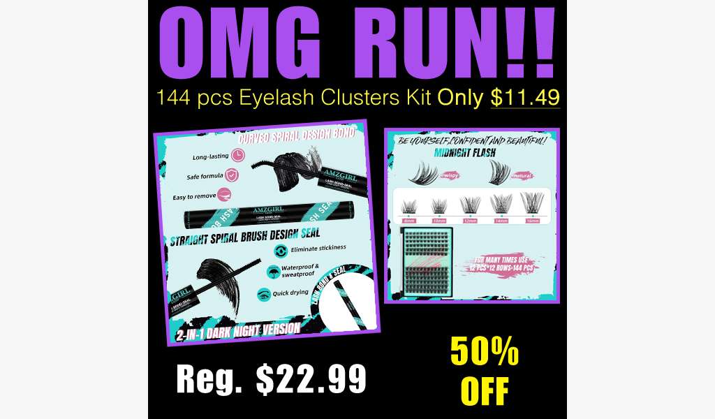 144 pcs Eyelash Clusters Kit Only $11.49 Shipped on Amazon (Regularly $22.99)