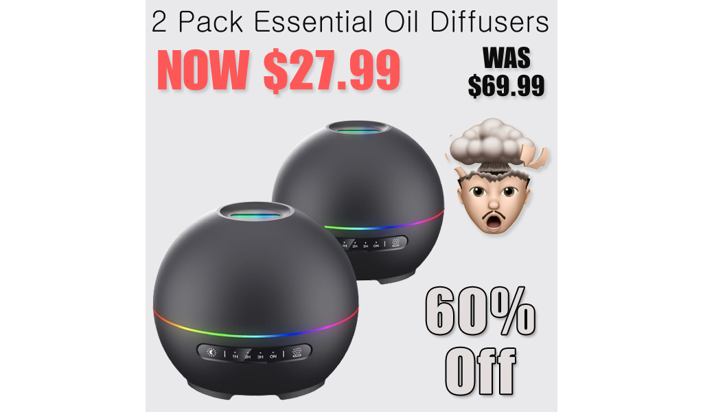 2 Pack Essential Oil Diffusers Only $27.99 Shipped on Amazon (Regularly $69.99)