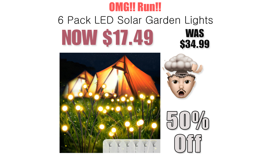 6 Pack LED Solar Garden Lights Only $17.49 Shipped on Amazon (Regularly $34.99)
