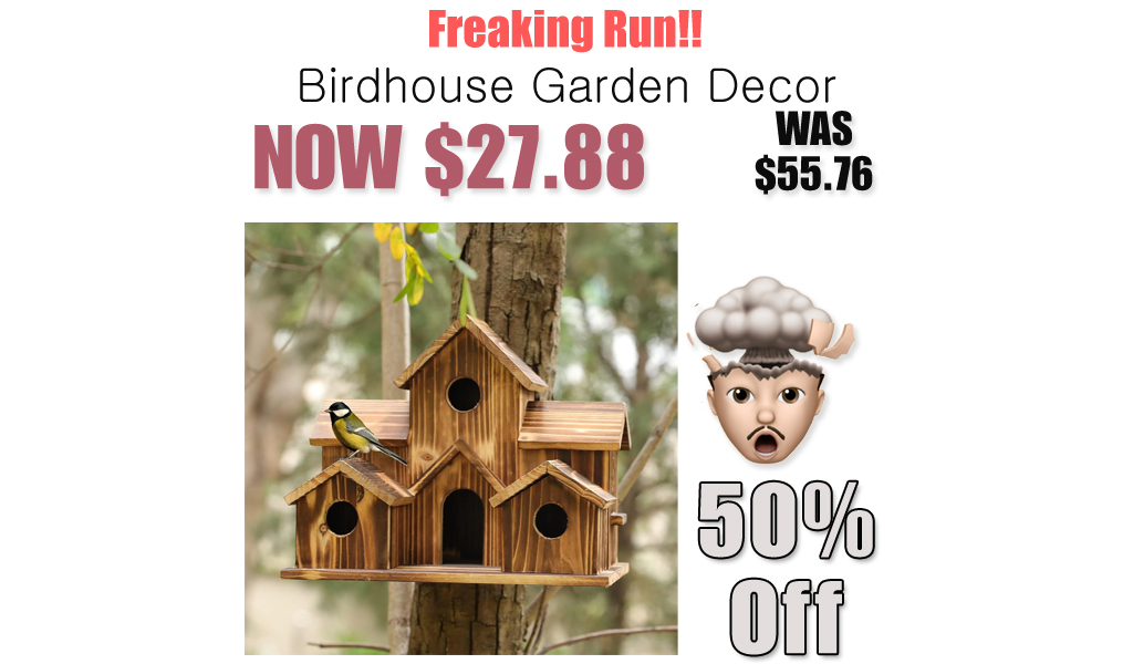 Birdhouse Garden Decor Only $12.66 Shipped on Amazon (Regularly $55.76)