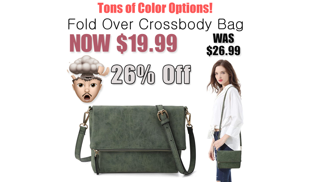 Fold Over Crossbody Bag ONLY $19.99 on Amazon – Tons of Color Options!