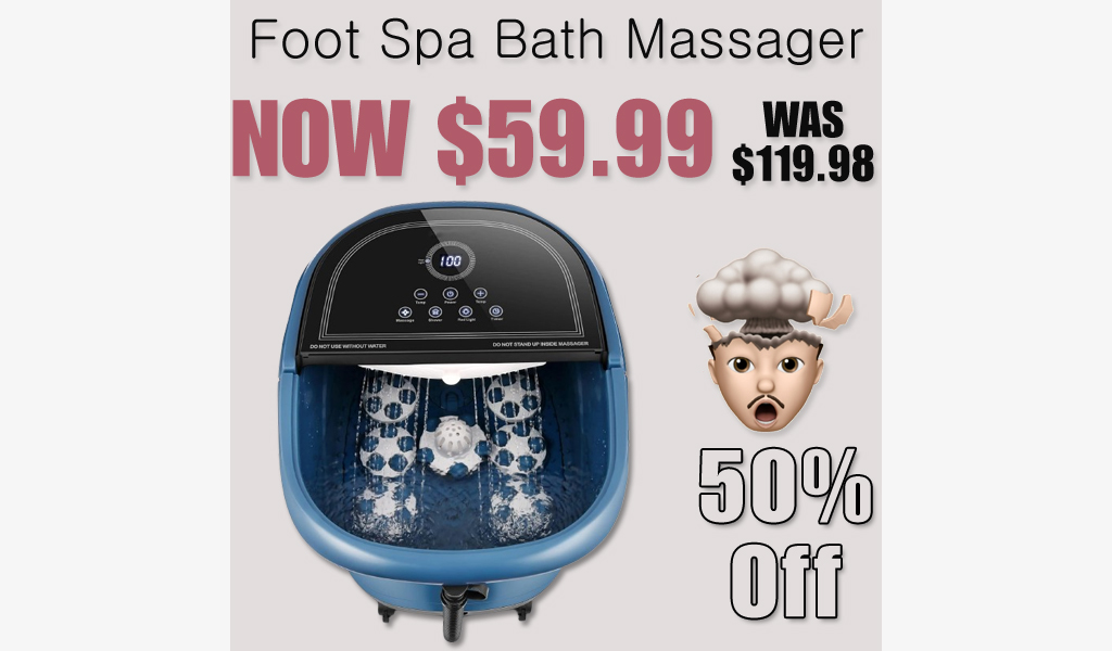 Foot Spa Bath Massager Only $59.99 Shipped on Amazon (Regularly $119.98)