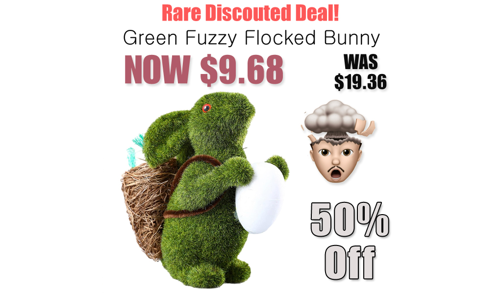 Green Fuzzy Flocked Bunny Only $9.68 Shipped on Amazon (Regularly $19.36)