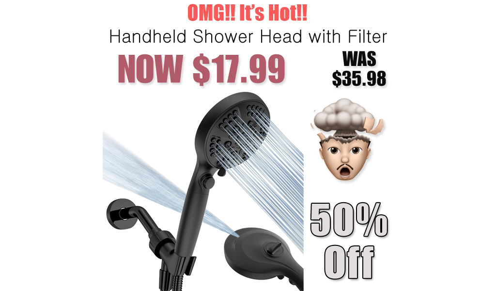 Handheld Shower Head with Filter Only $17.99 Shipped on Amazon (Regularly $35.98)
