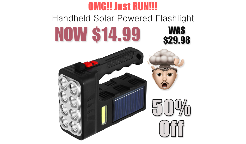Handheld Solar Powered Flashlight Only $14.99 Shipped on Amazon (Regularly $29.98)