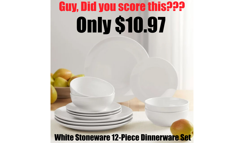 Hundreds of Walmart Shoppers Have Added THIS $10.97 Mainstays Dinnerware Set to Their Cart!