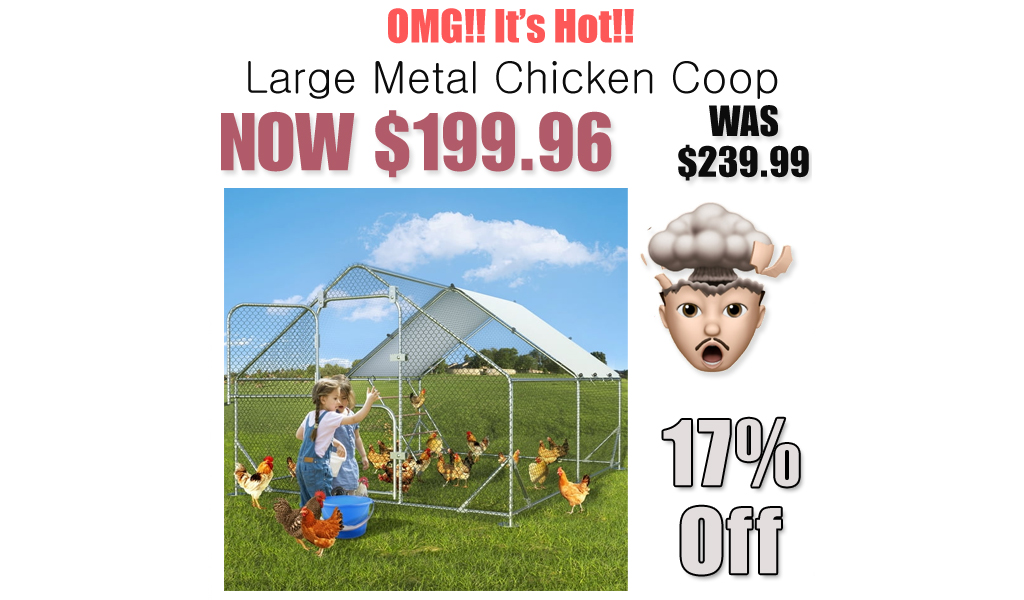 Large Metal Chicken Coop Only $199.96 Shipped on Walmart.com (Reg. $239.99)