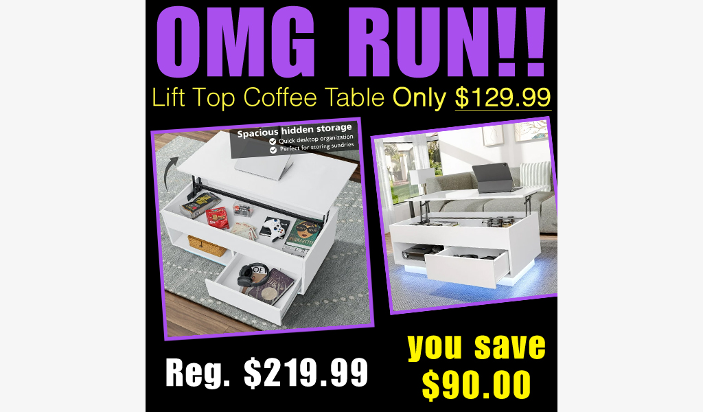 Lift Top Coffee Table Just $129.99 Shipped on Walmart.com (Reg. $219.99)