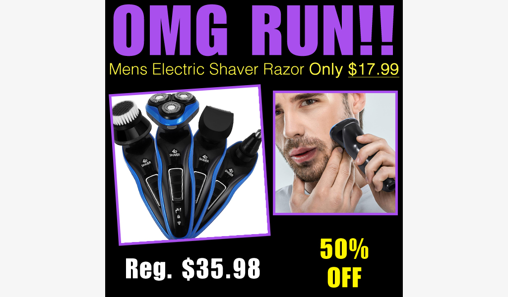 Mens Electric Shaver Razor Only $17.99 Shipped on Amazon (Regularly $35.98)