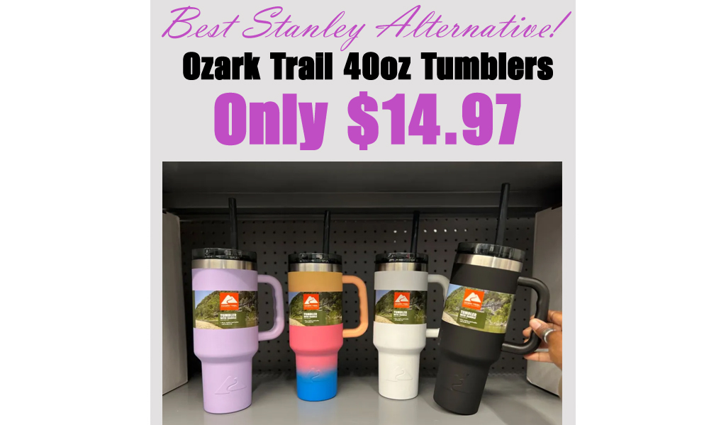 Ozark Trail 40oz Tumblers ONLY $14.97