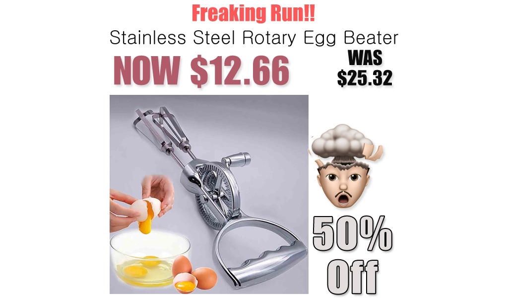 Stainless Steel Rotary Egg Beater Only $12.66 Shipped on Amazon (Regularly $25.32)