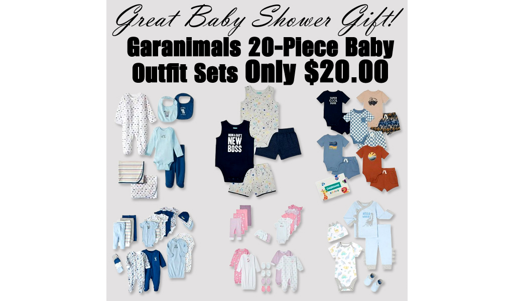 WOW! Garanimals 20-Piece Baby Outfit Sets Only $20 on Walmart.com – Great Baby Shower Gift!