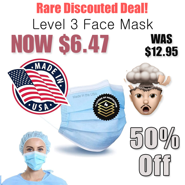 Level 3 Face Mask Only $6.47 Shipped on Amazon (Regularly $12.95)